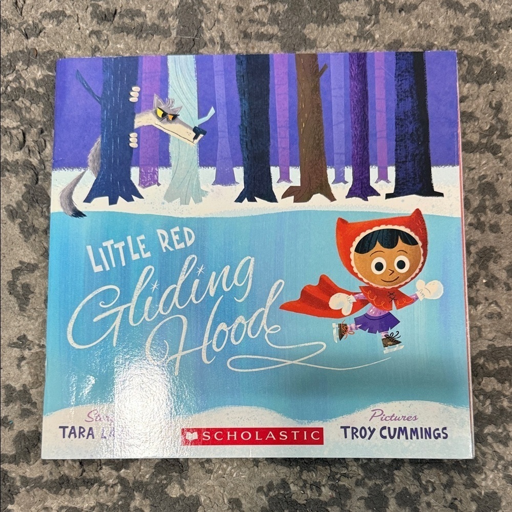 Scholastic Little Red Gliding Hood Book with Red and Blue Cover